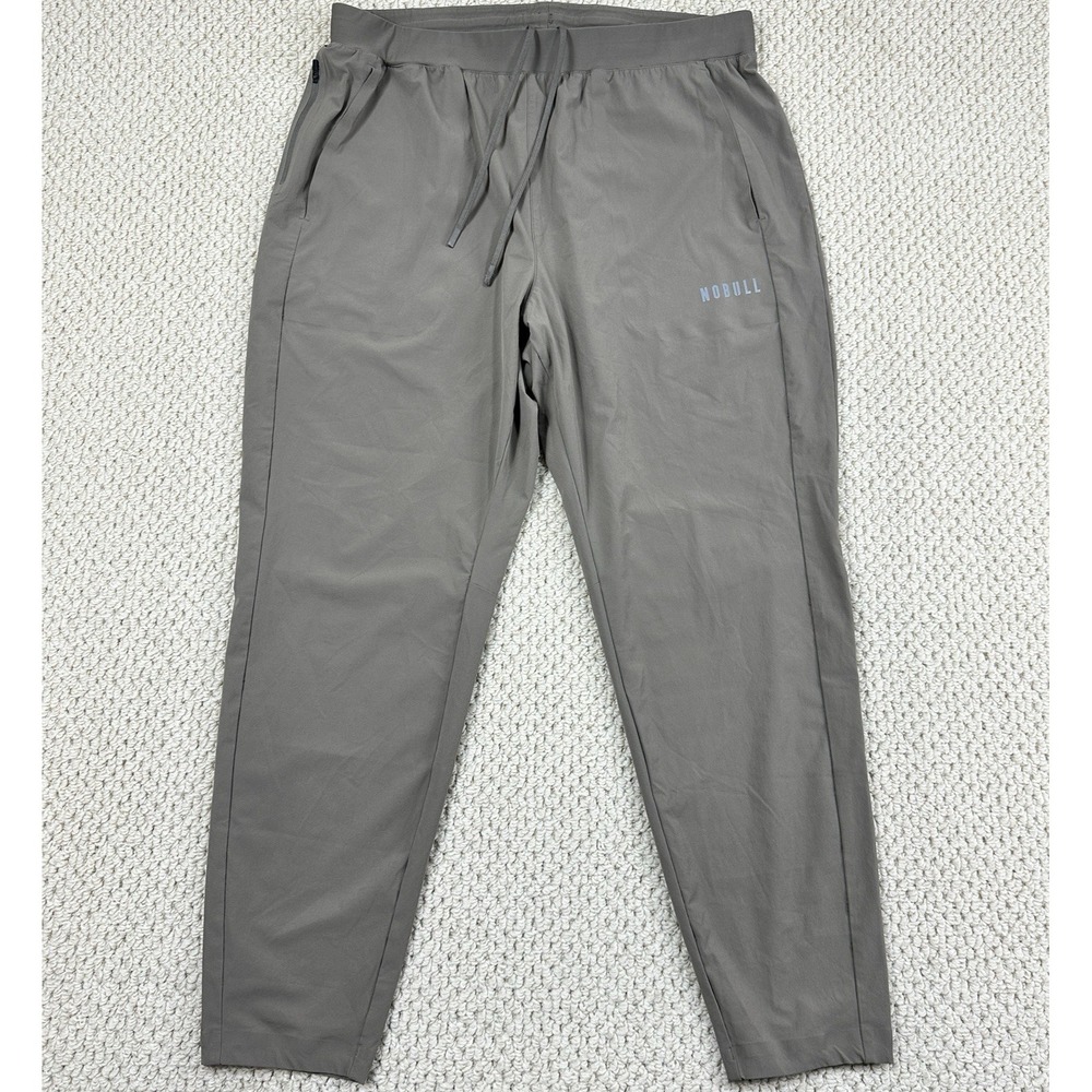 NOBULL Jogger Mens 2XL Brown Crossfit Workout Vented Performance Stretch Pants